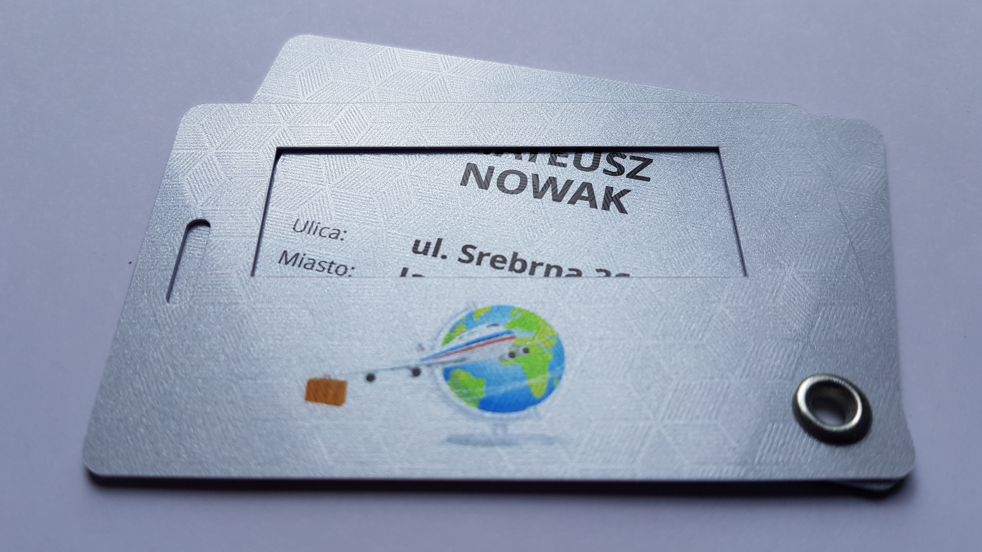 Identyfikator bagażowy karty plastikowe wizytówki karty rabatowe lojalnościowe drukarki kart do druku